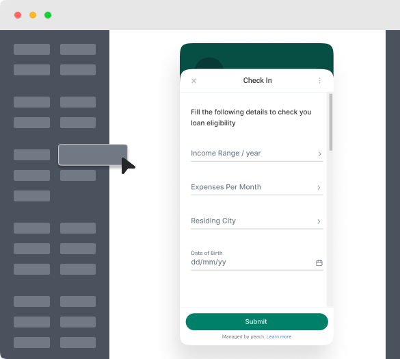 Peach WhatsApp Form Builder